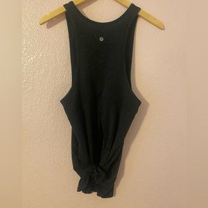 lululemon Goal Up Black White Tank Top Size 8